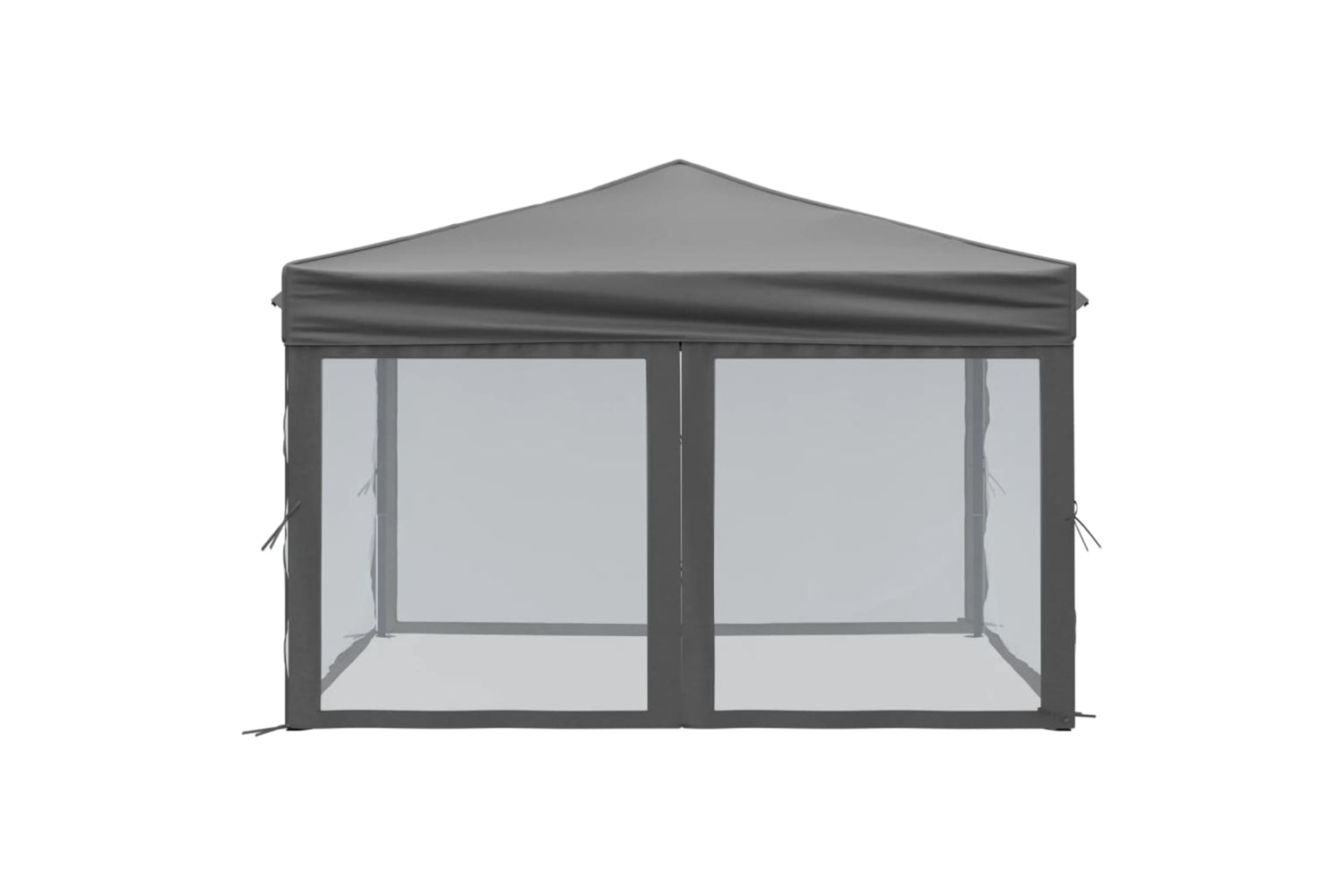 Vidaxl 93530 Folding Party Tent With Sidewalls Anthracite 3x3 M-3