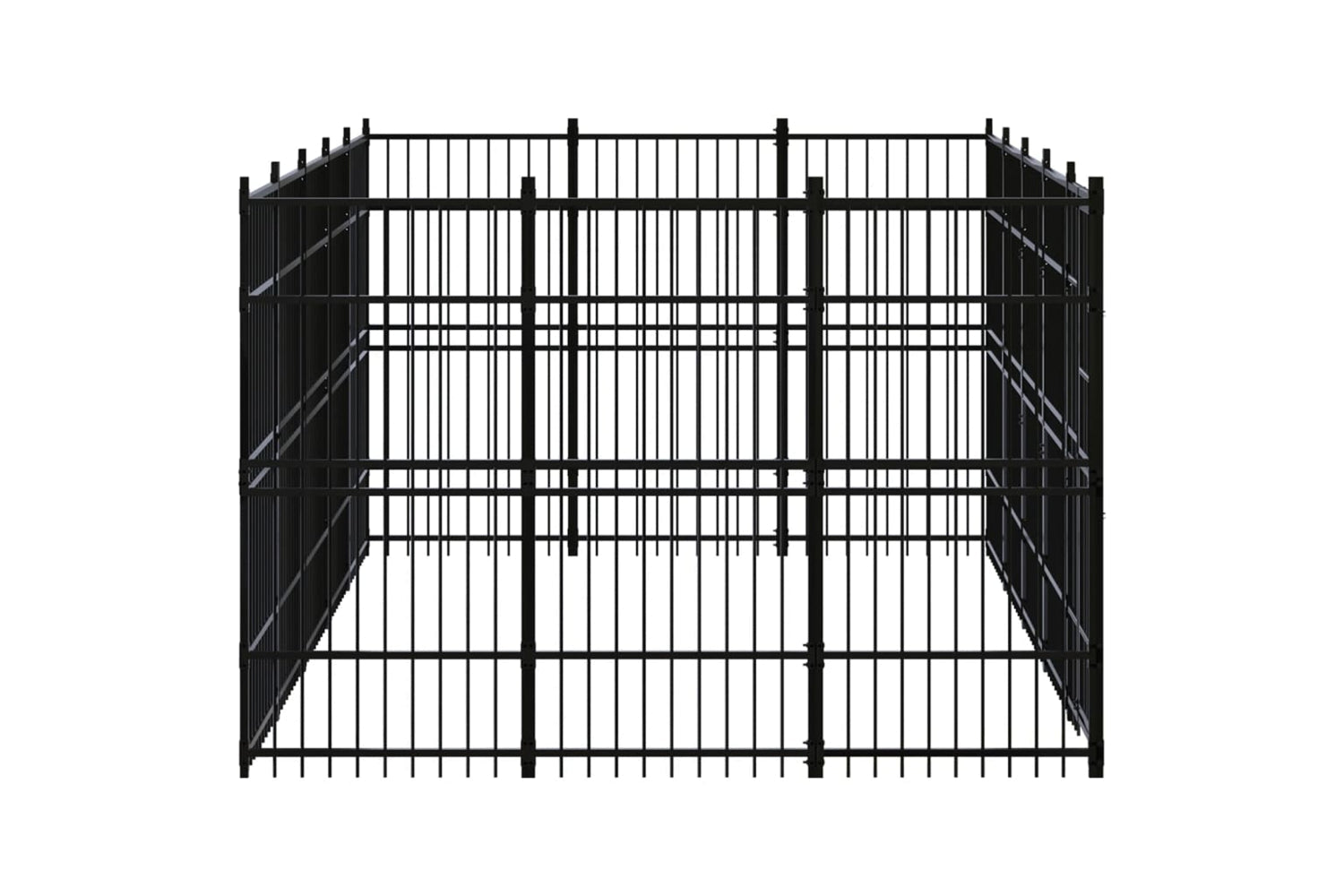 Vidaxl 3097976 Outdoor Dog Kennel Steel 13.82 M2-3