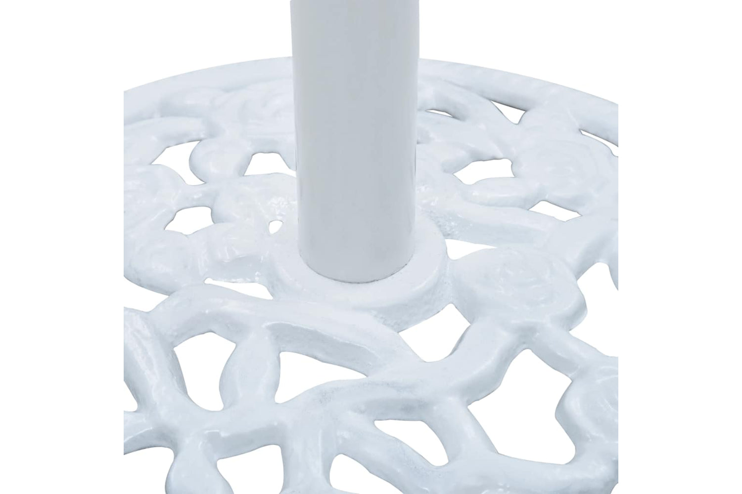 vidaXL 47860 Umbrella Base White 12 Kg 48cm Cast Iron-5