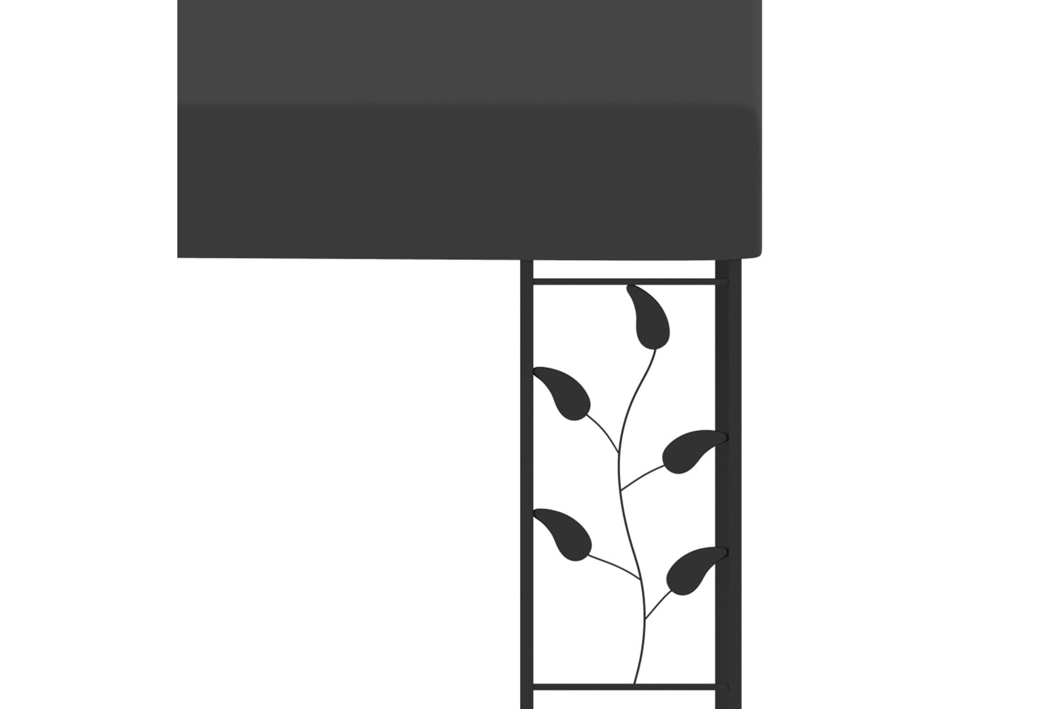 Vidaxl 48000 Wall-mounted Gazebo 3x3x2.5 M Anthracite-5