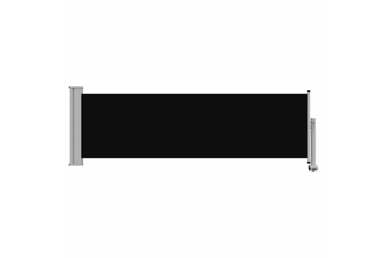 vidaXL 48358 Patio Retractable Side Awning 80x300cm Black-2