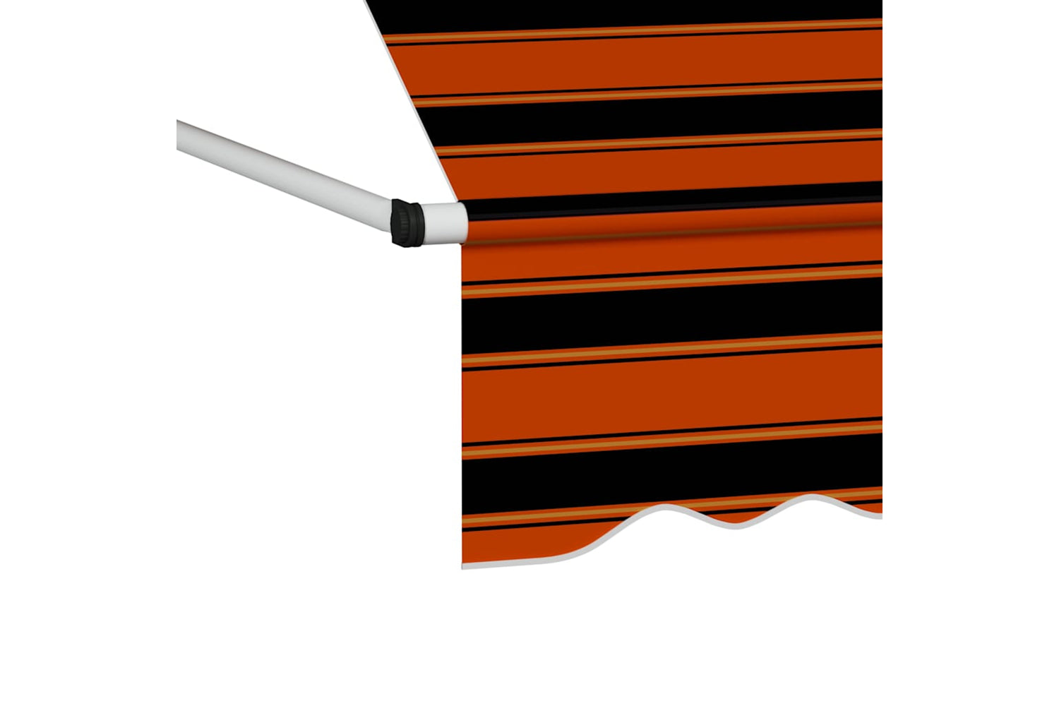 vidaXL 145838 Manual Retractable Awning 300cm Orange And Brown-4
