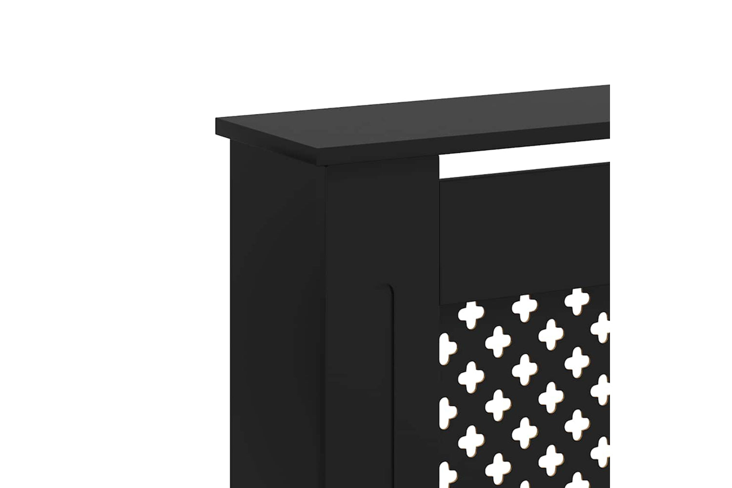 vidaXL Radiator Cover Black 172x19x81.5cm Mdf-6