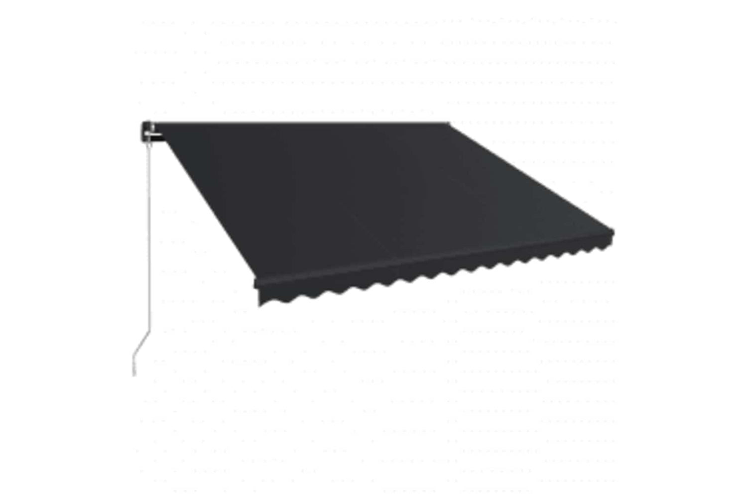 Vidaxl Manual Retractable Awning With Led 450x300 Cm Anthracite-2
