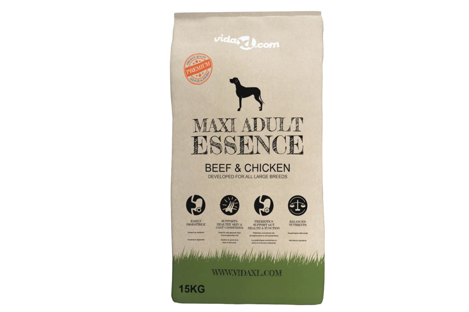 Vidaxl 170492 Premium Dry Dog Food Maxi Adult Essence Beef & Chicken 15 Kg-2