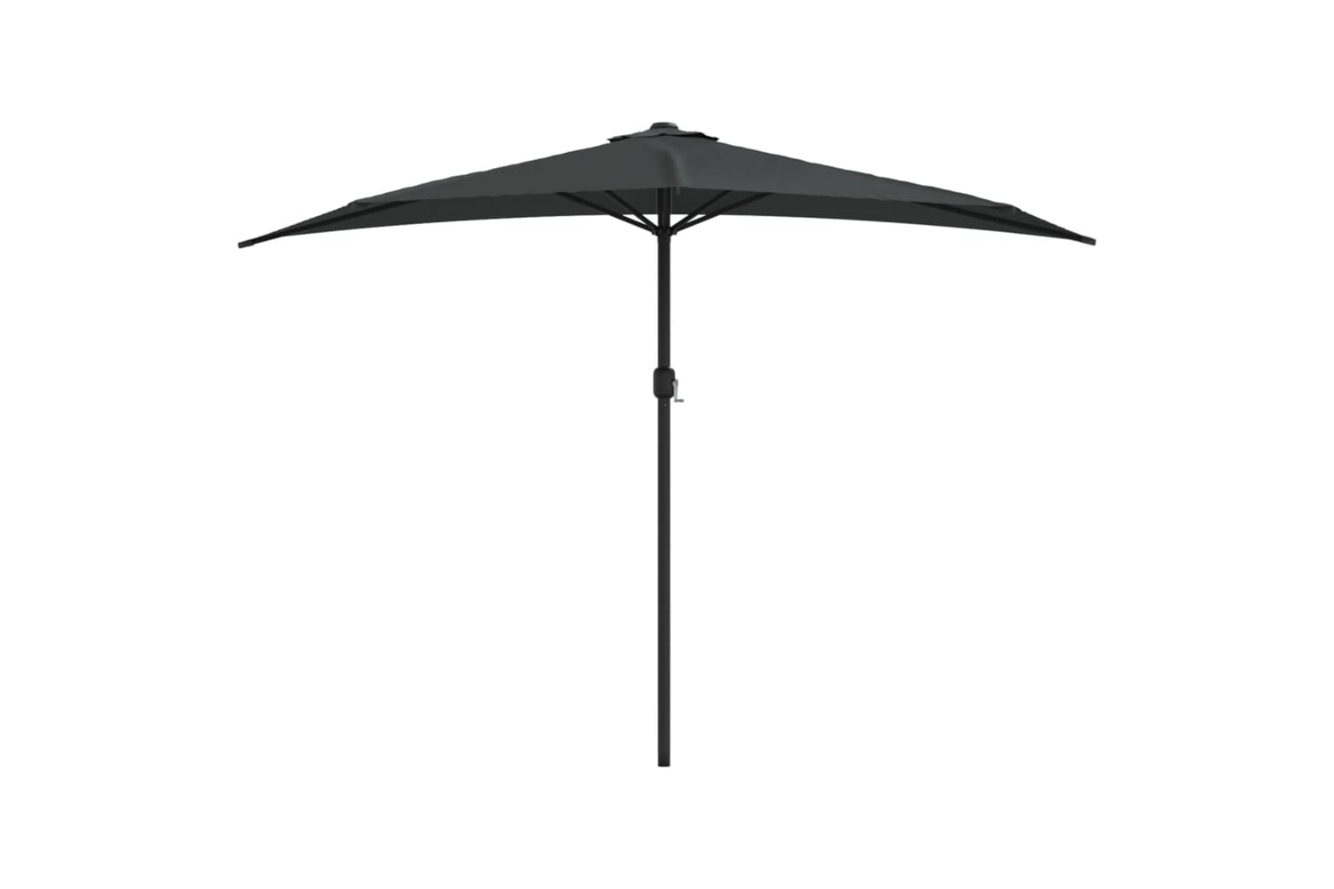 vidaXL 44593 Balcony Parasol With Aluminium Pole Anthracite 300x155cm Half-2