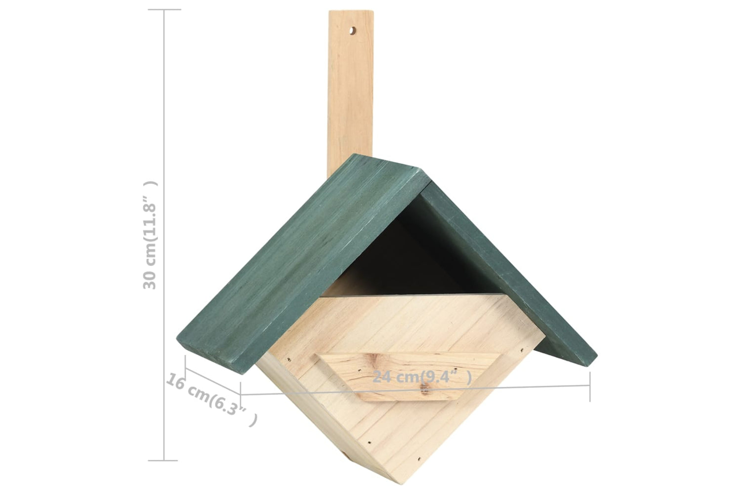 vidaXL 47247 Bird Houses 4 Pcs 24x16x30cm Firwood-7