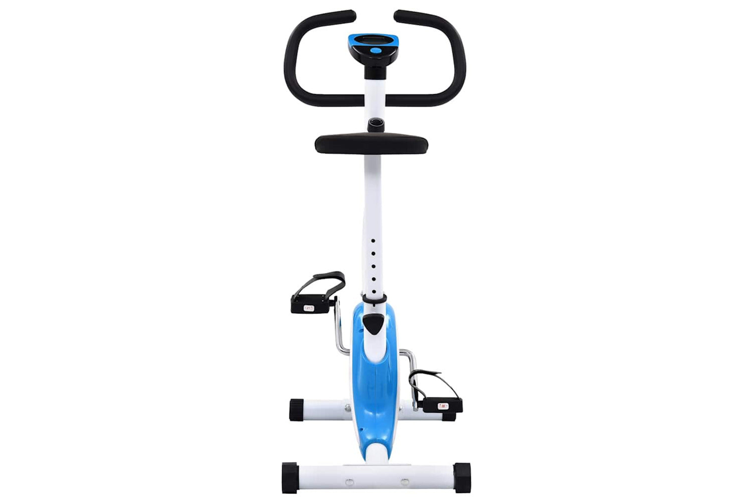 Vidaxl Exercise Bike With Belt Resistance Blue-5