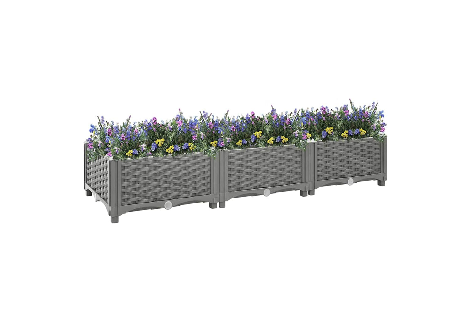 vidaXL Raised Bed 120x40x23cm Polypropylene-2