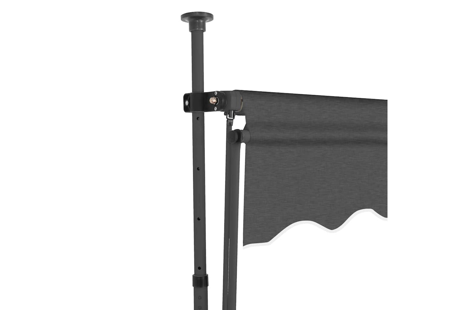 vidaXL 145863 Manual Retractable Awning With Led 150cm Anthracite-4