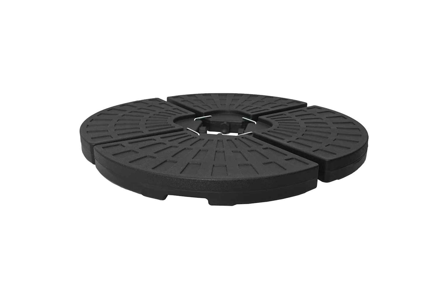 Vidaxl Umbrella Base Fan-shaped 4 Pcs Black-4