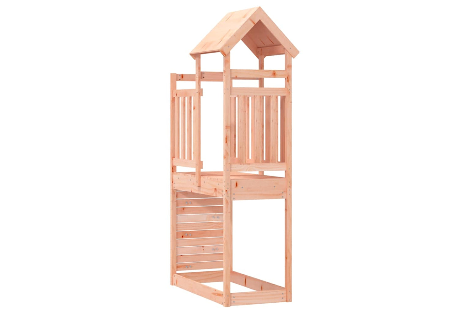 Vidaxl Play Tower With Rockwall 53x110.5x214 Cm Solid Wood Douglas-5