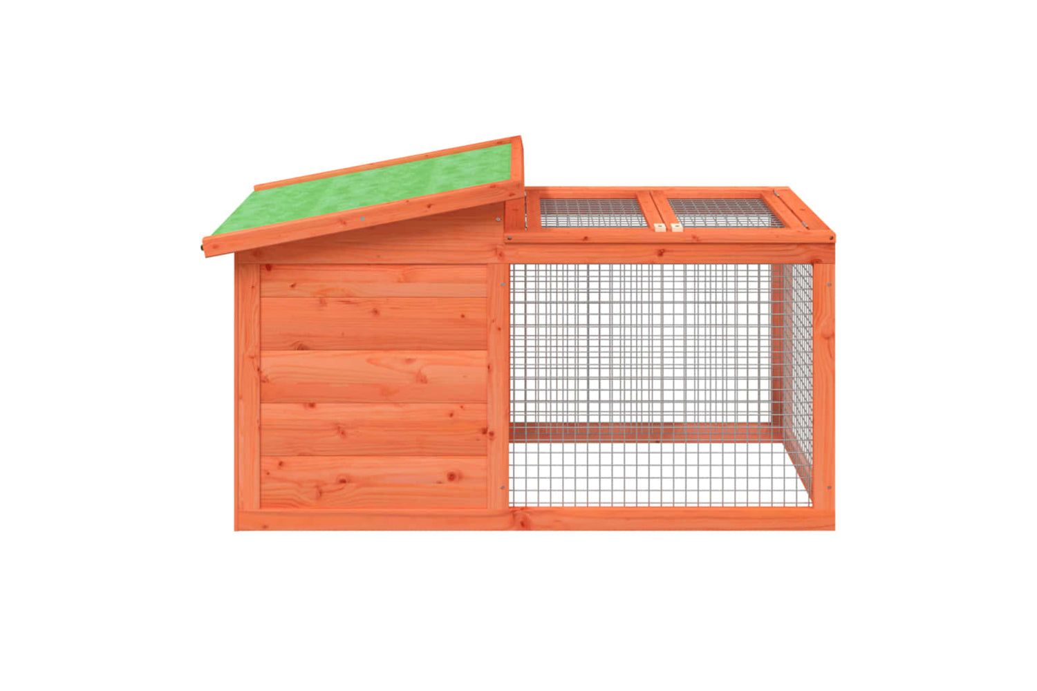 vidaXL 172289 Rabbit Hutch Brown 100.5x54x55cm Solid Wood Pine-2
