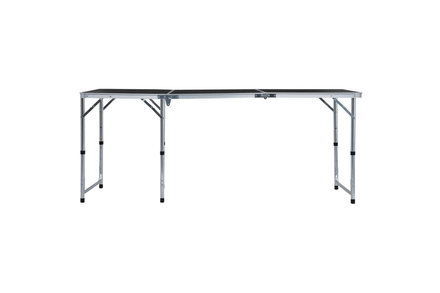 vidaXL 48175 Foldable Camping Table Grey Aluminium 180x60cm-2