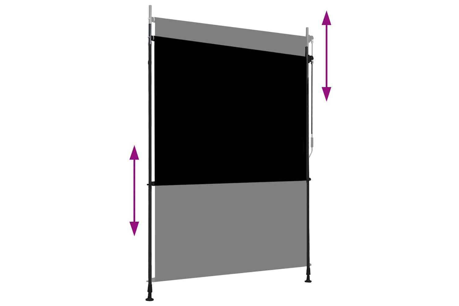 Vidaxl Outdoor Roller Blind 150x270 Cm Anthracite-3
