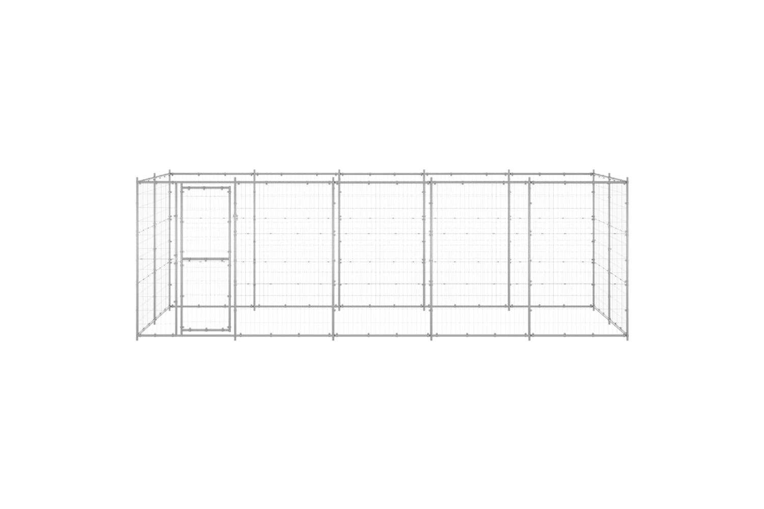Vidaxl 3082309 Outdoor Dog Kennel Galvanised Steel 12.1 M2-2