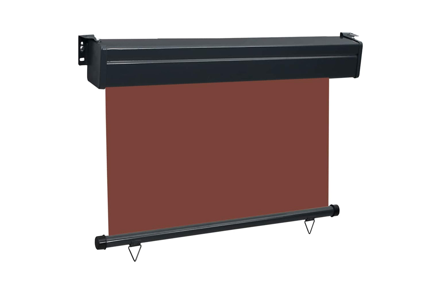 vidaXL Balcony Side Awning 105x250cm Brown-3