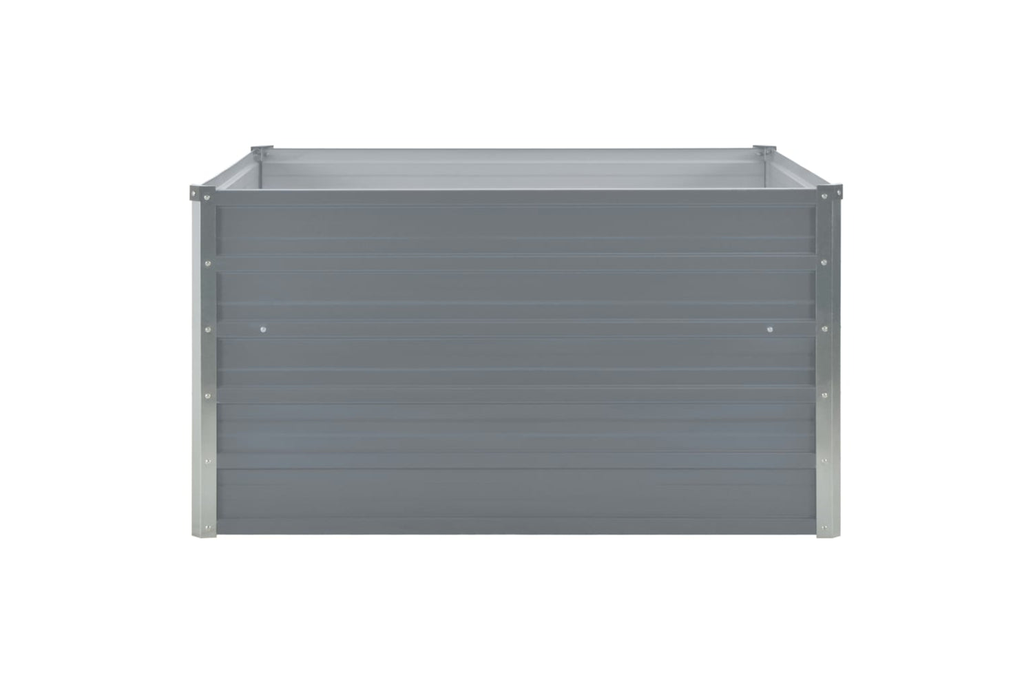 Vidaxl Raised Garden Bed 100x100x45 Cm Galvanised Steel Grey-3