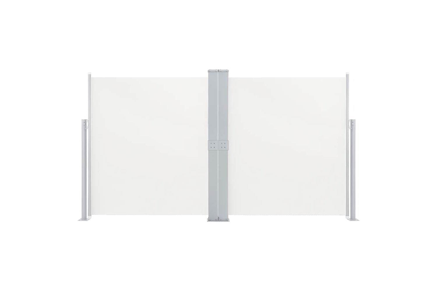 vidaXL 48455 Retractable Side Awning Cream 140x600cm-2