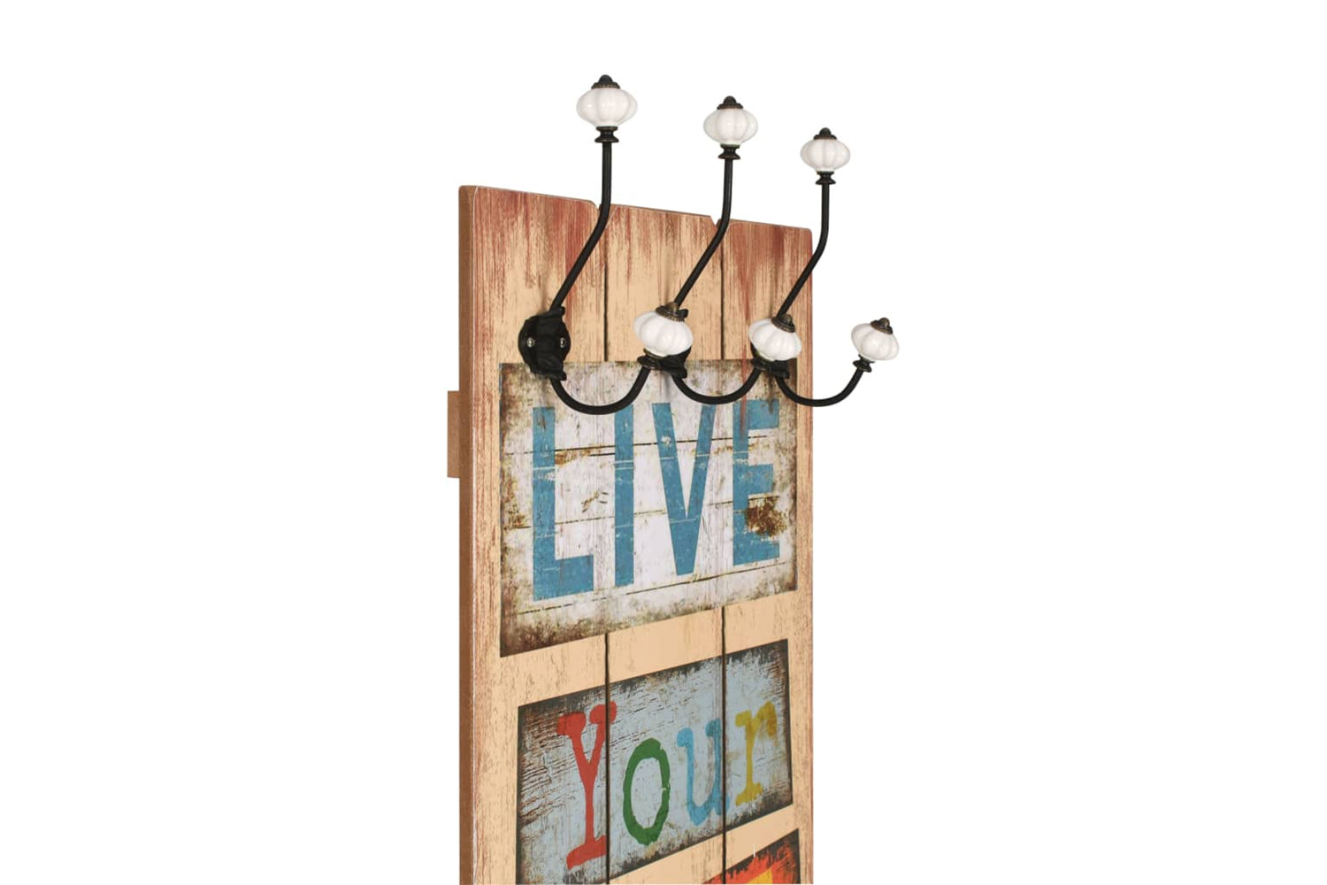vidaXL 245849 Wall-mounted Coat Rack With 6 Hooks 120x40cm Live Life-3
