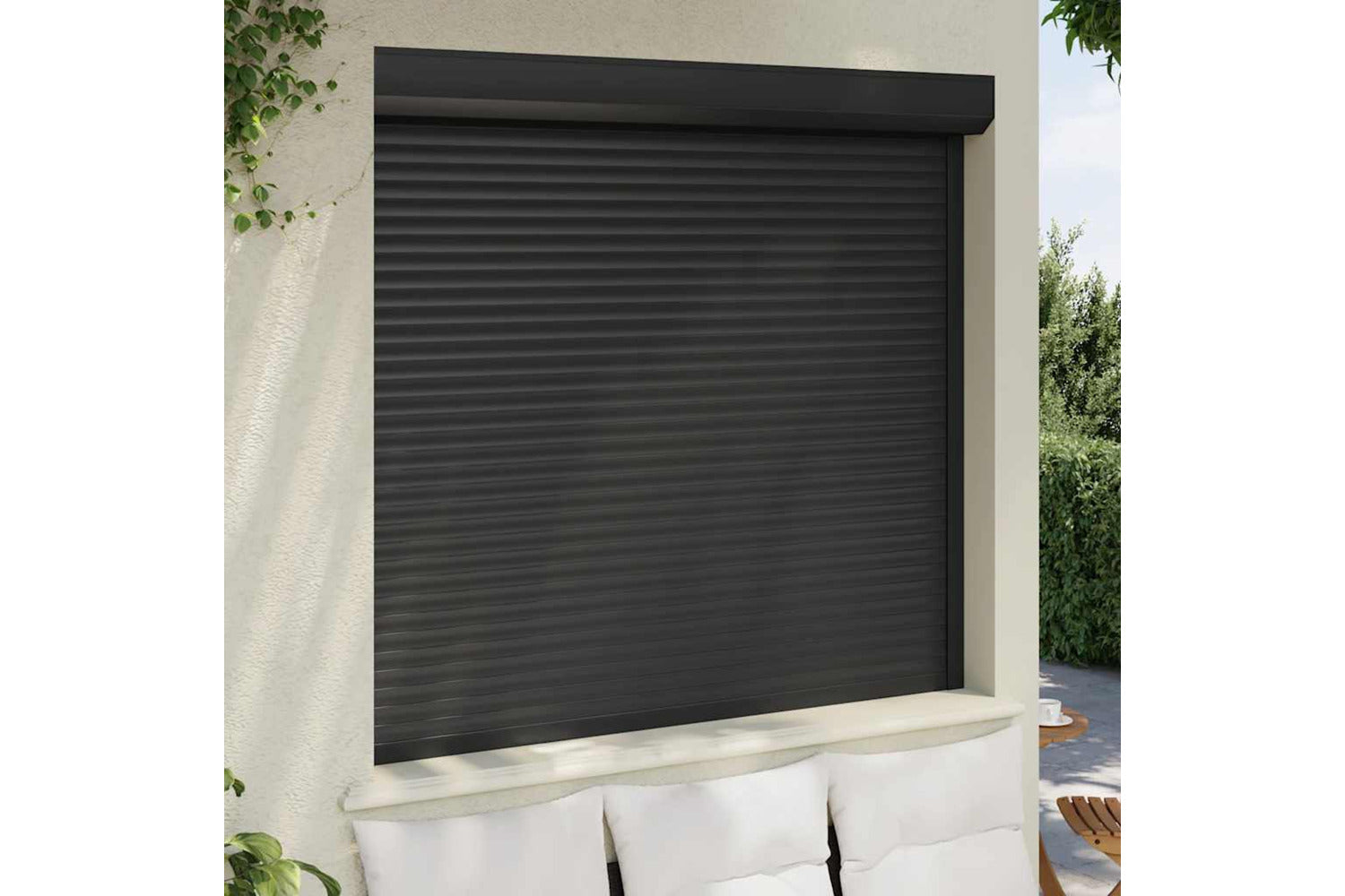 Vidaxl Roller Shutter Aluminium 160x150 Cm Anthracite-3