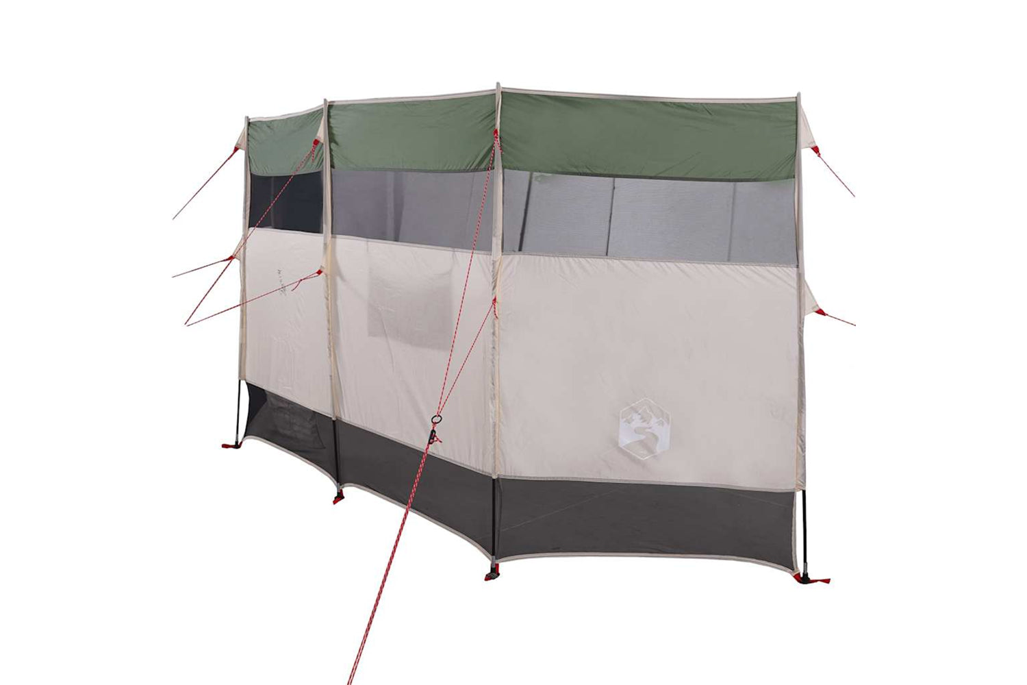 Vidaxl Camping Windbreak Green 366x152x152 Cm Waterproof-4