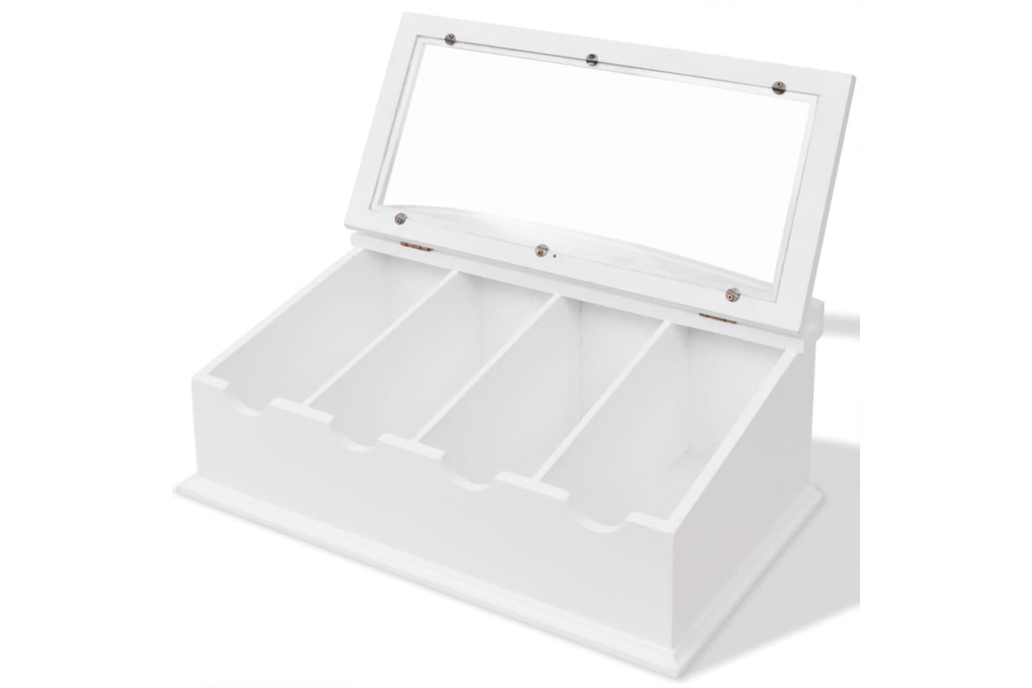 Vidaxl 242645 Cutlery Tray Mdf White Baroque Style-3