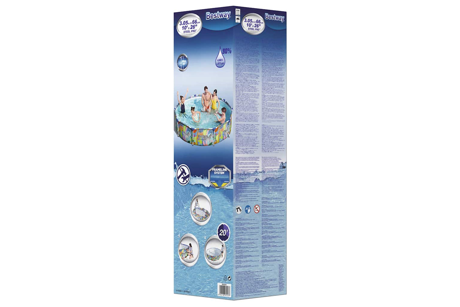 Bestway 92064 Swimming Pool Steel Pro Frame 305x66 Cm-5
