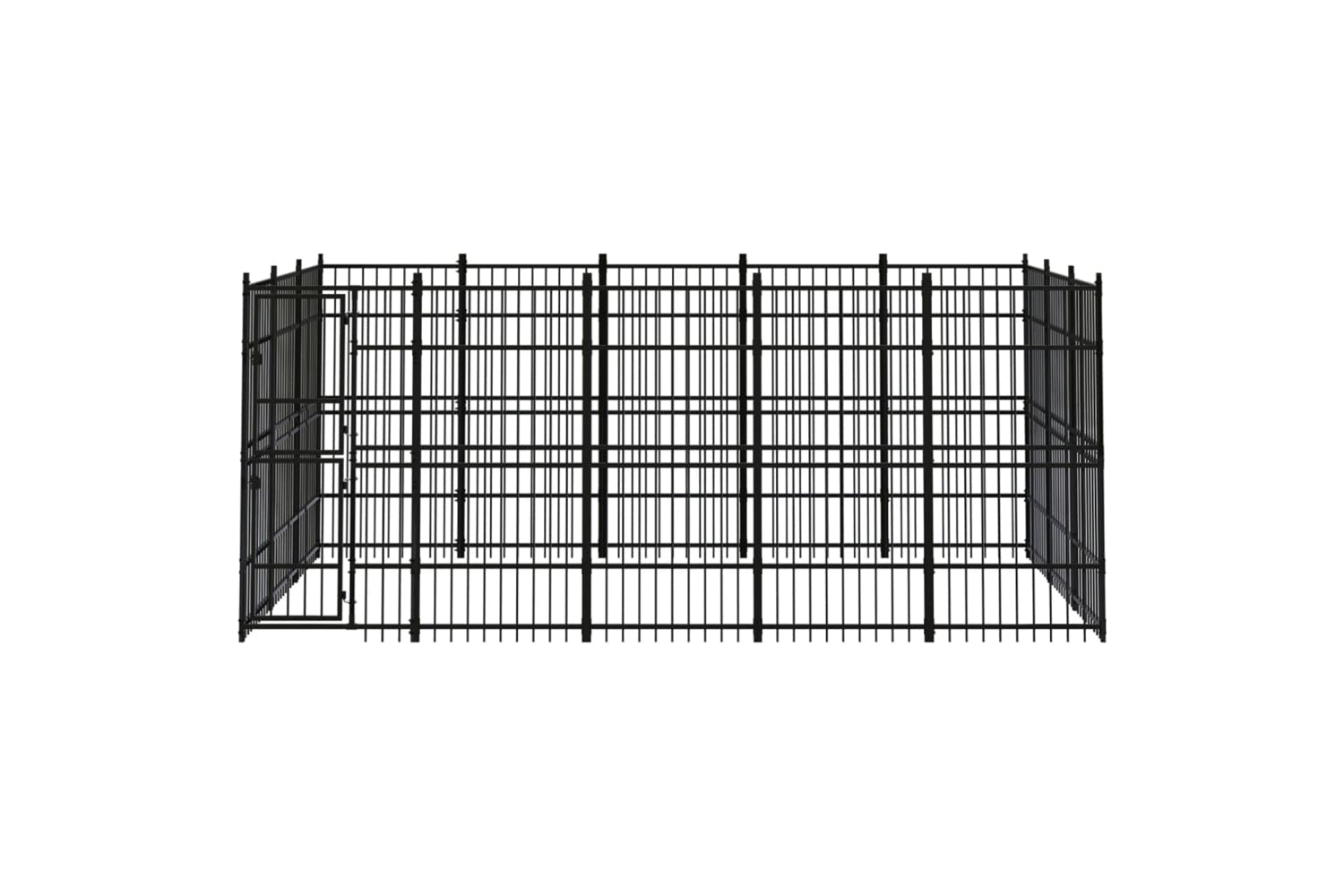 Vidaxl 3097976 Outdoor Dog Kennel Steel 13.82 M2-2