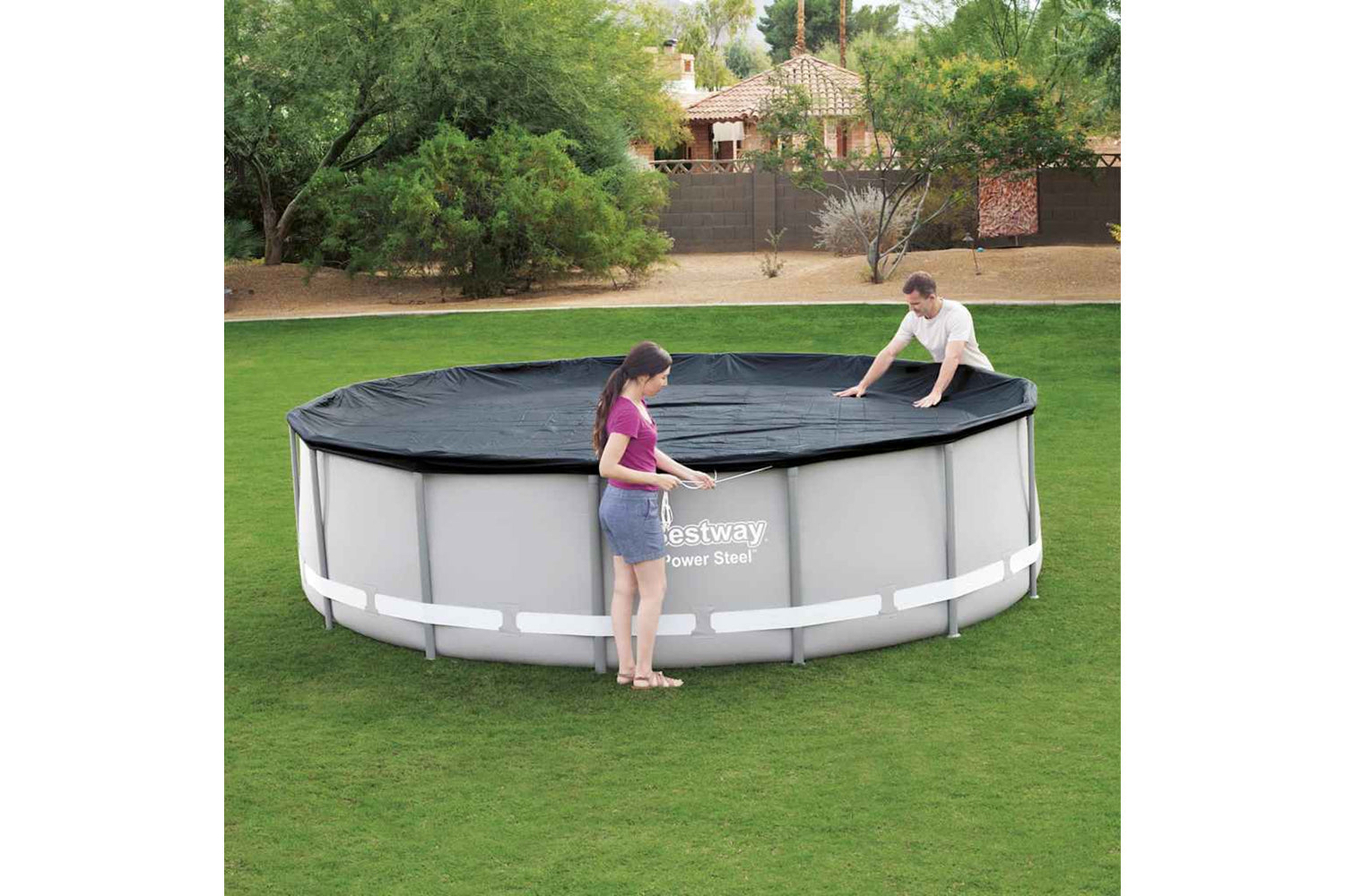 Bestway 92073 Pool Cover Flowclear 427 Cm-3