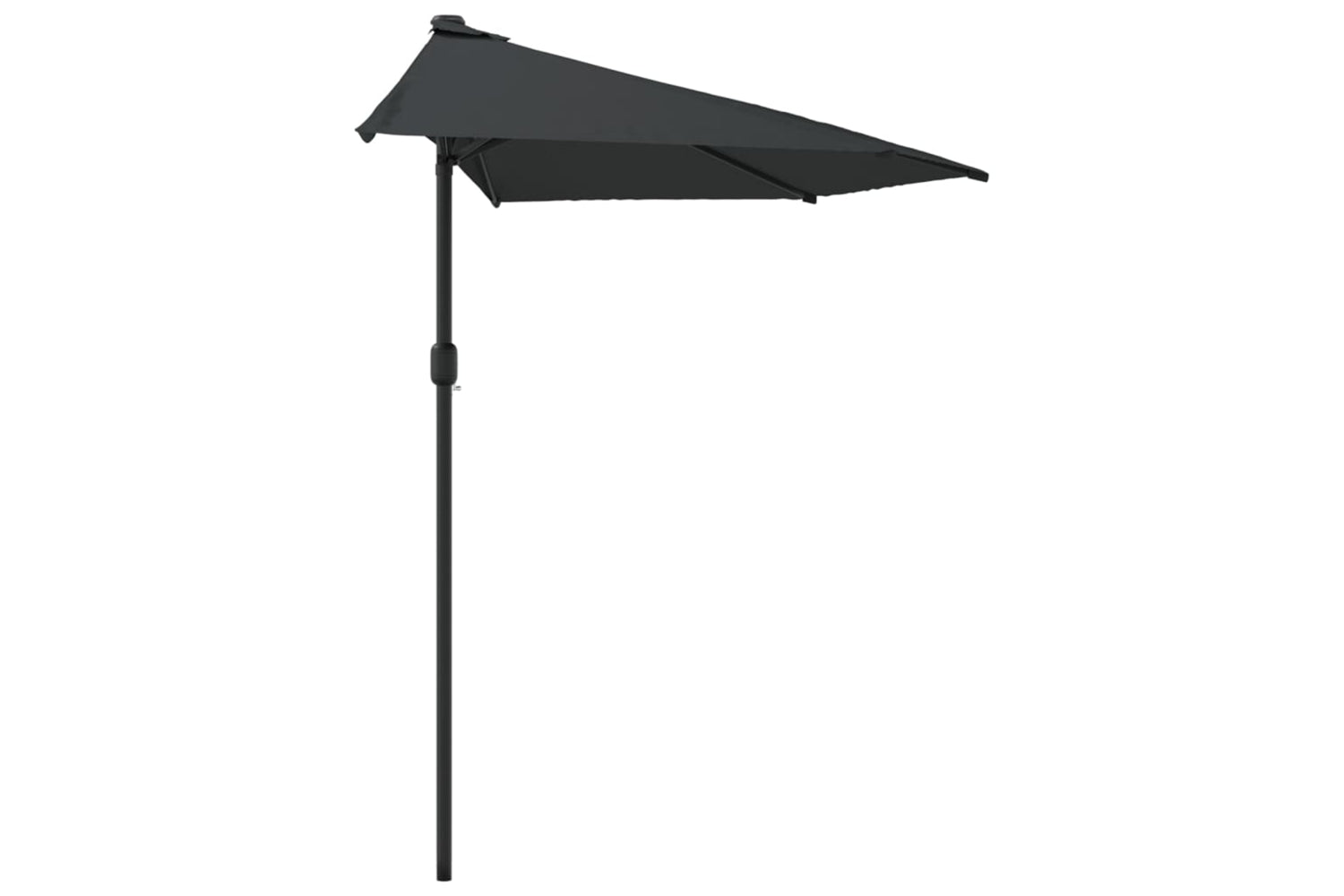 vidaXL 44593 Balcony Parasol With Aluminium Pole Anthracite 300x155cm Half-3