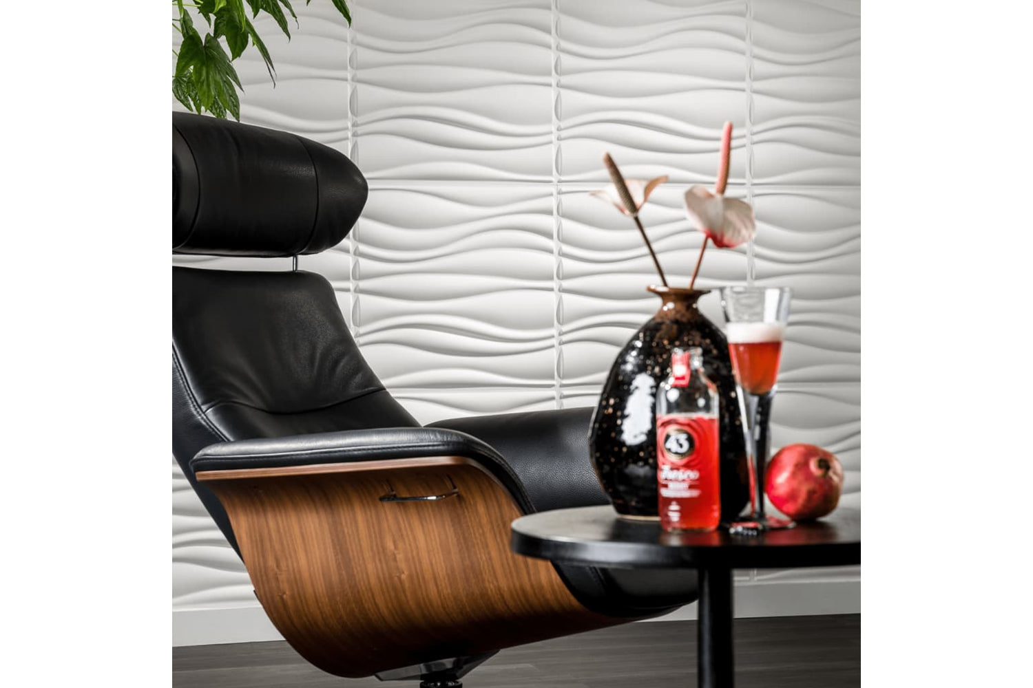 Wallart 276196 24 Pcs 3d Wall Panels Ga-wa04 Waves-7