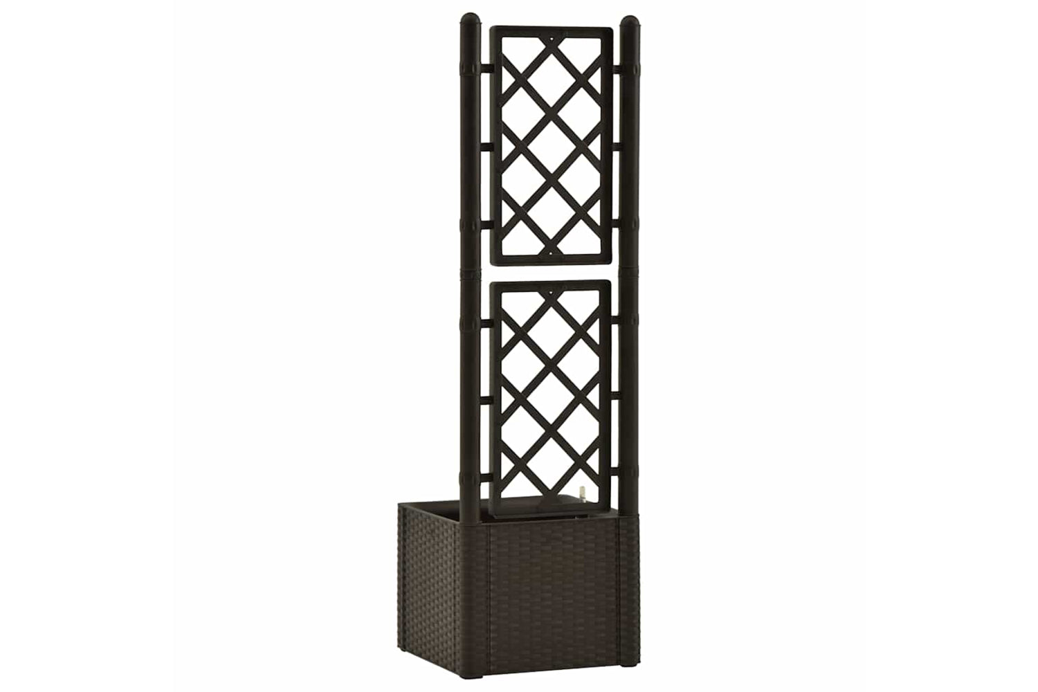 Vidaxl 313964 Garden Raised Bed With Trellis And Self Watering System Mocha-5