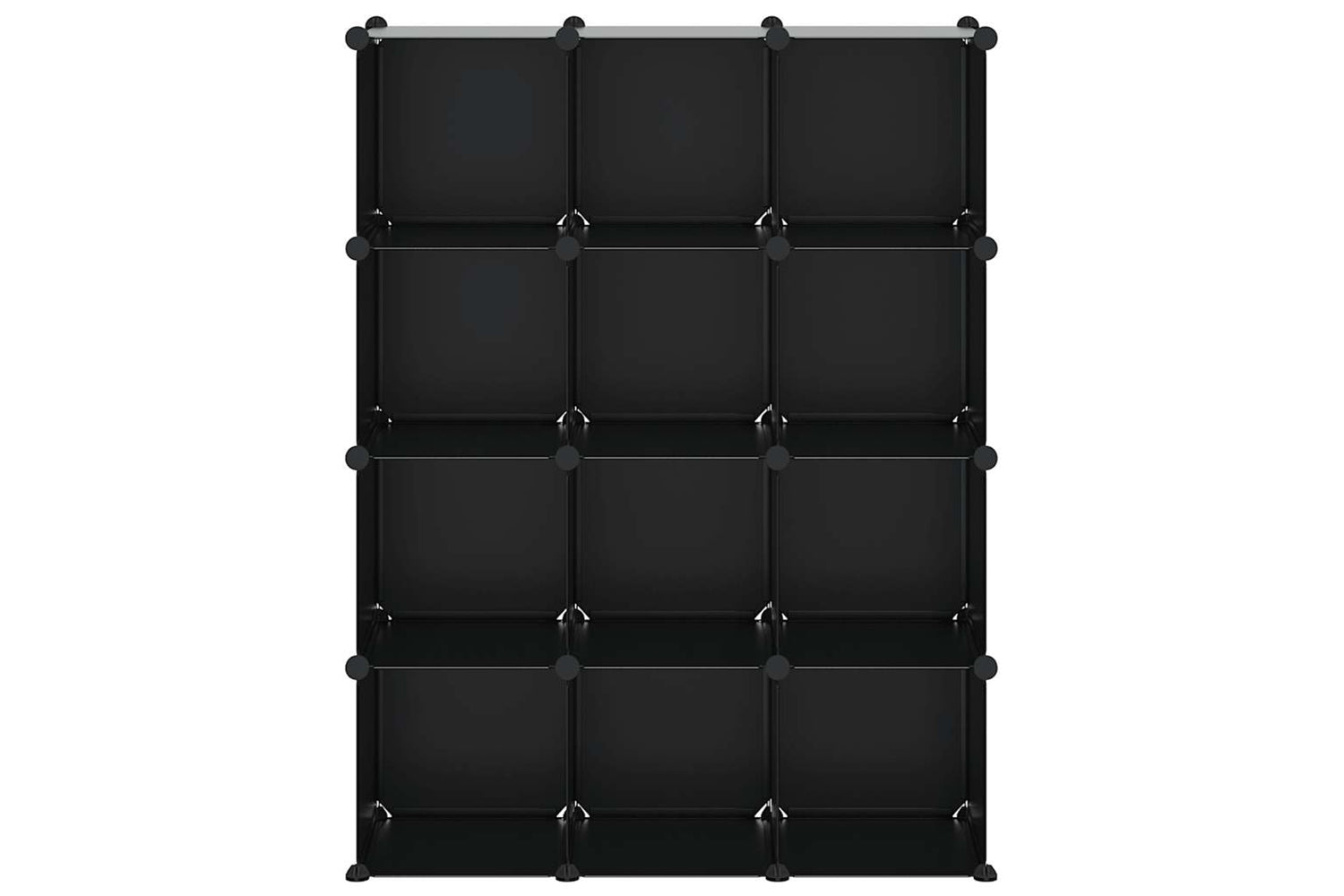 Vidaxl 340546 Storage Cube Organiser With 12 Cubes Black Pp-4