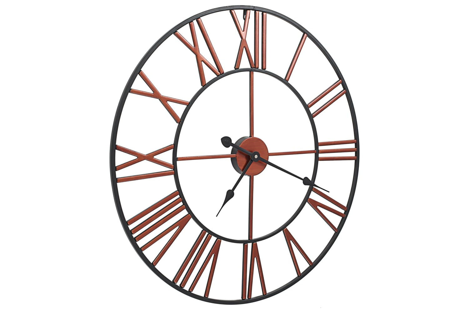 Vidaxl 283864 Metal Wall Clock 58 cm | Red-2