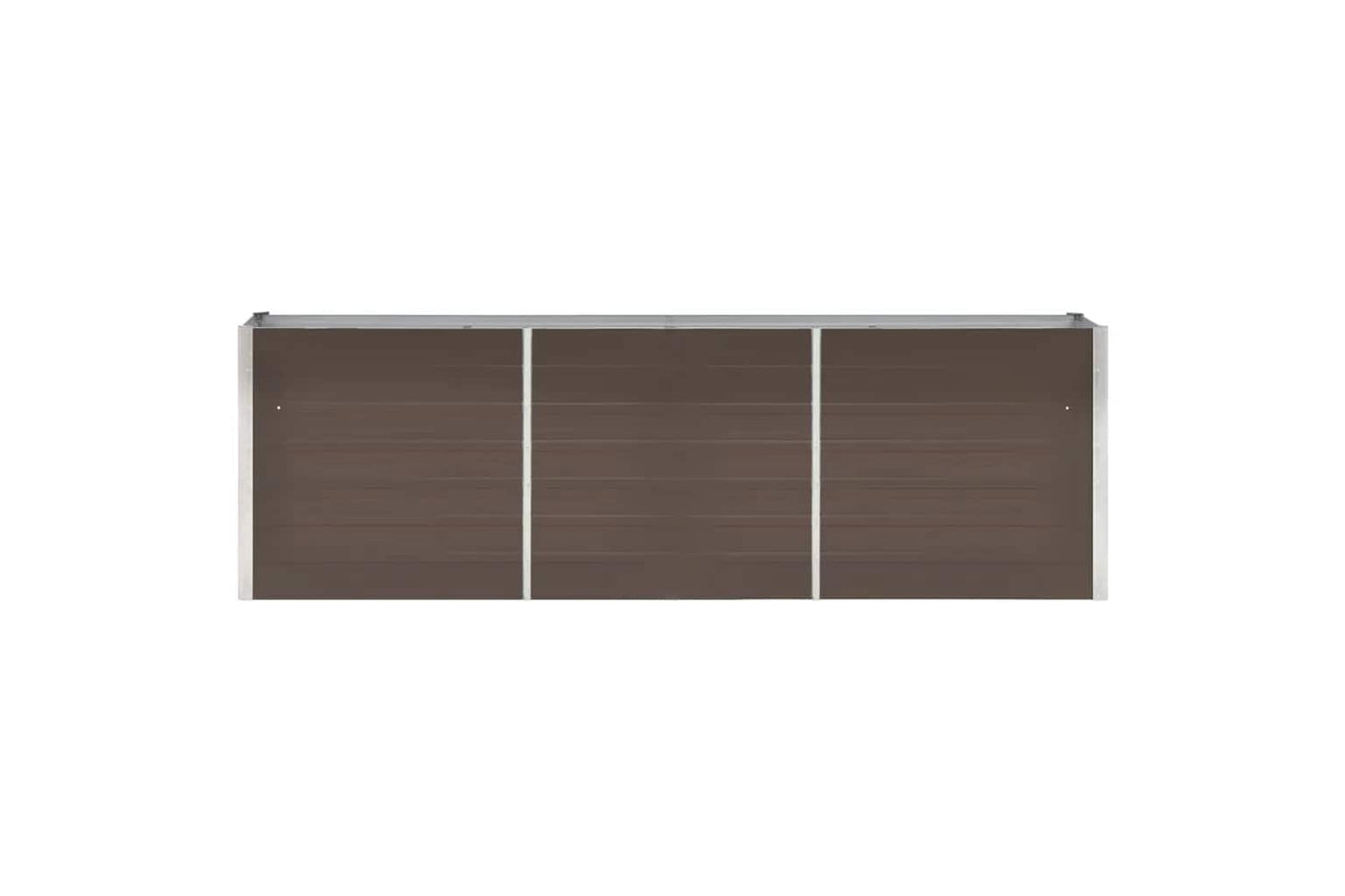 vidaXL 47042 Garden Raised Bed Galvanised Steel 240x40x77cm Brown-3