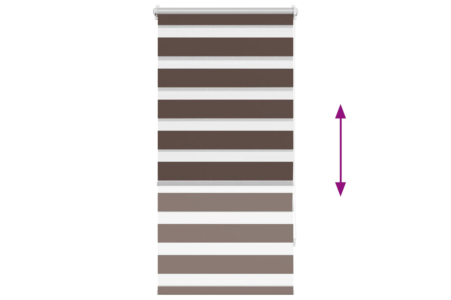 Vidaxl Zebra Blind 80 X 150 Cm Coffee-4