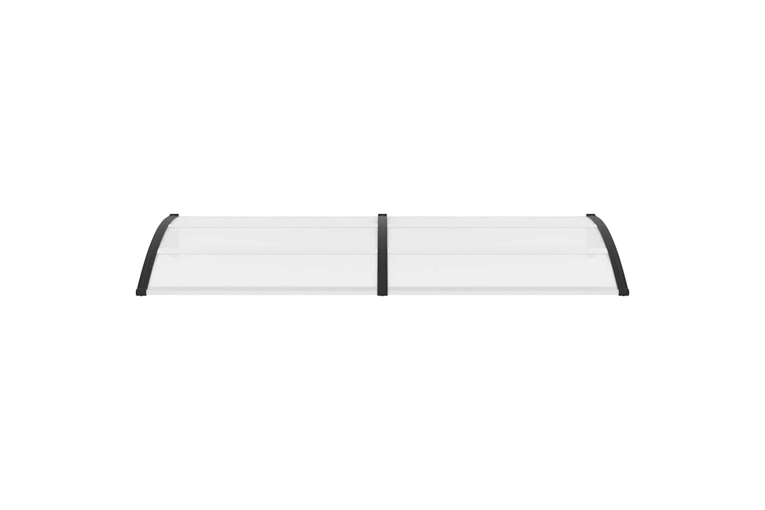 vidaXL 144816 Door Canopy Black And Transparent 240x80cm Pc-3