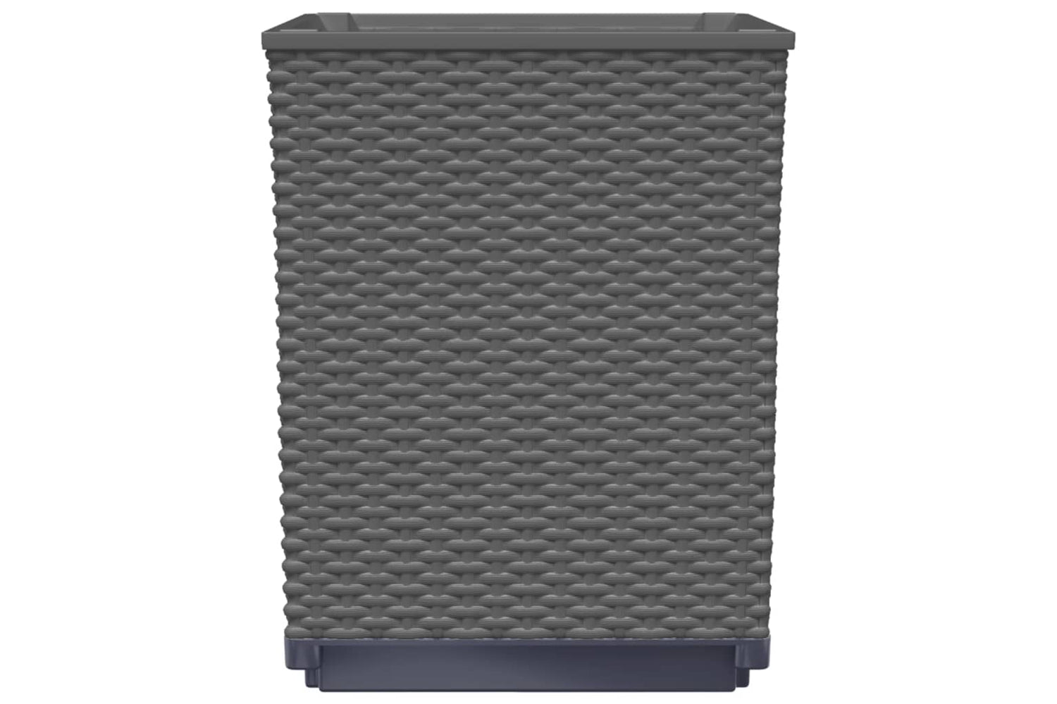 vidaXL 364187 Planters 4 Pcs Black 30x30x37cm Polypropylene-4