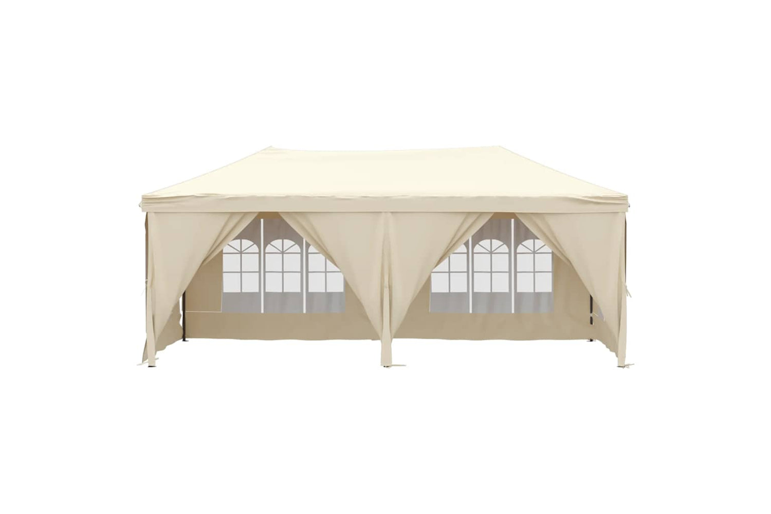 Vidaxl 93543 Folding Party Tent With Sidewalls Cream 3x6 M-2