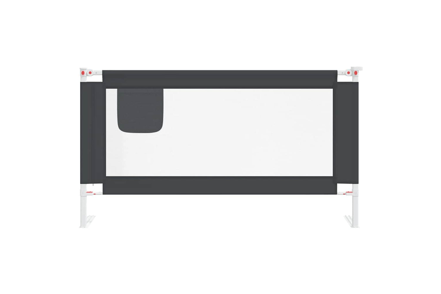 Vidaxl Toddler Safety Bed Rail Dark Grey 150x25 Cm Fabric-2