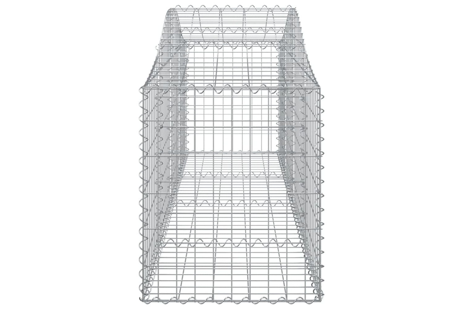 vidaXL 3145609 Arched Gabion Baskets 13 Pcs 200x50x60/80cm Galvanised Iron-4