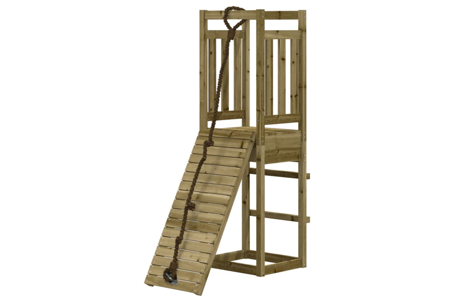 Vidaxl 3155947 Playhouse With Climbing Wall Impregnated Wood Pine-3