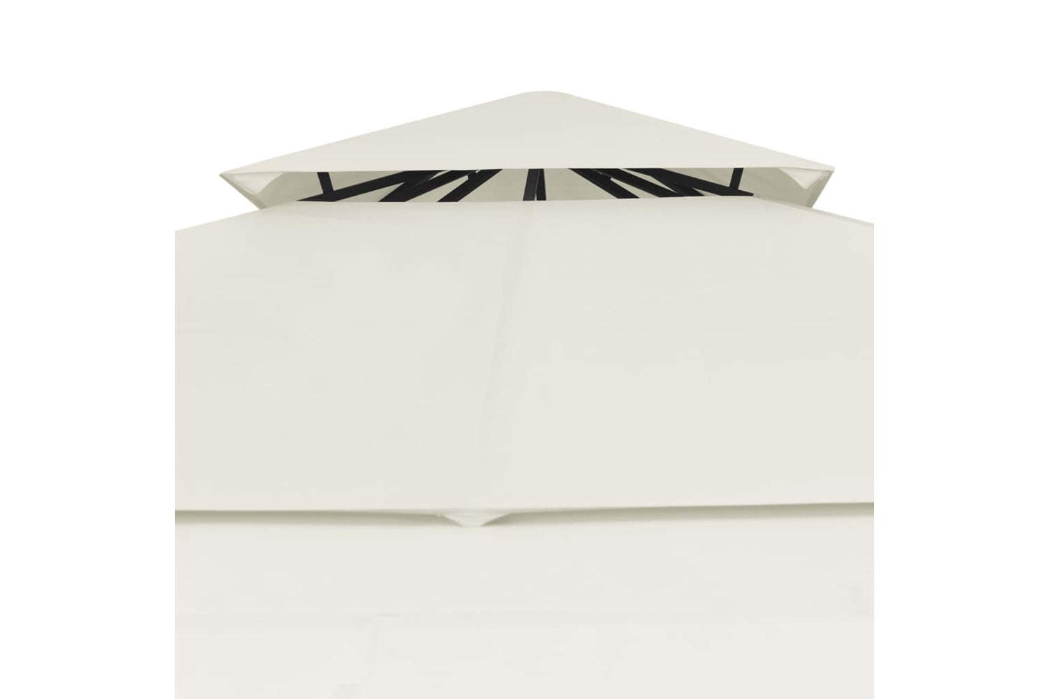 Vidaxl 48003 Gazebo With Double Extended Roofs 3x3x2.75 M Cream 180 G/mâ²-6