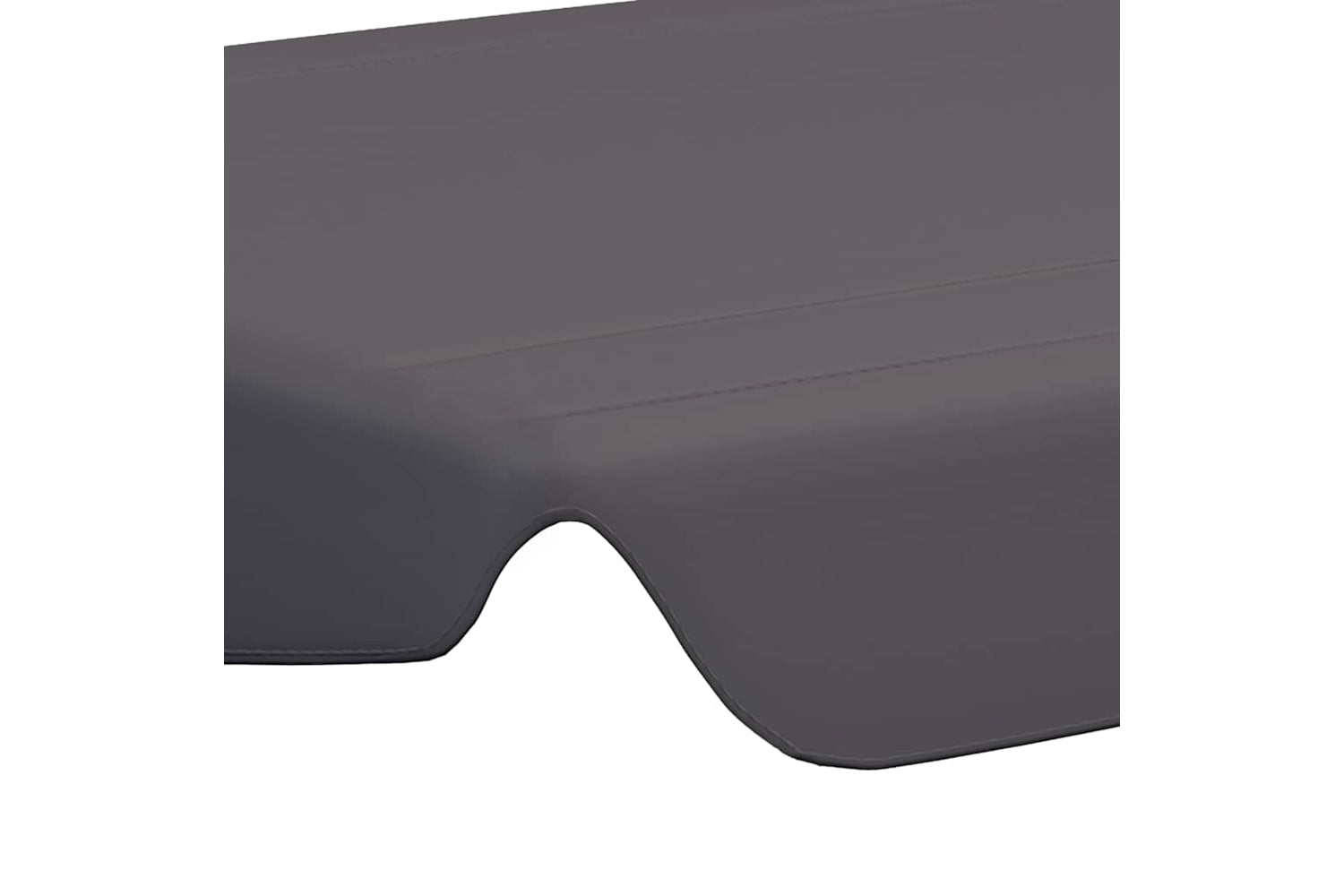 Vidaxl Replacement Canopy For Garden Swing Anthracite 188/168x145/110cm-4