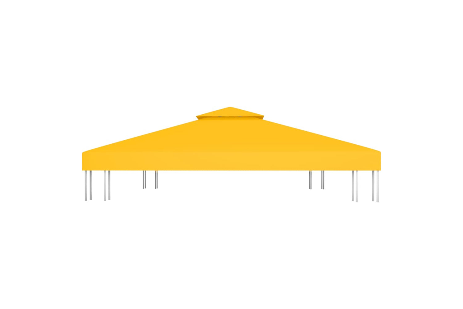 Vidaxl 312076 2-tier Gazebo Top Cover 310 G/mâ² 4x3 M Yellow-4