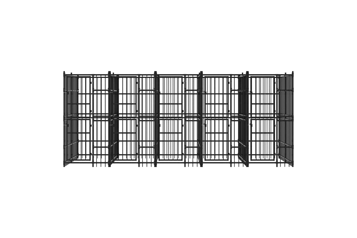 Vidaxl 3097940 Outdoor Dog Kennel Steel 9.22 M2-4