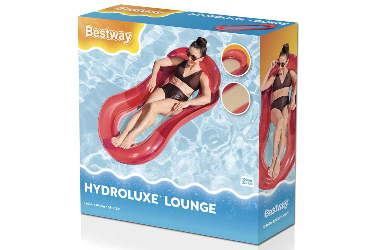 Bestway 92112 Aqua Lounge Inflatable Pool Lounger 43103-6