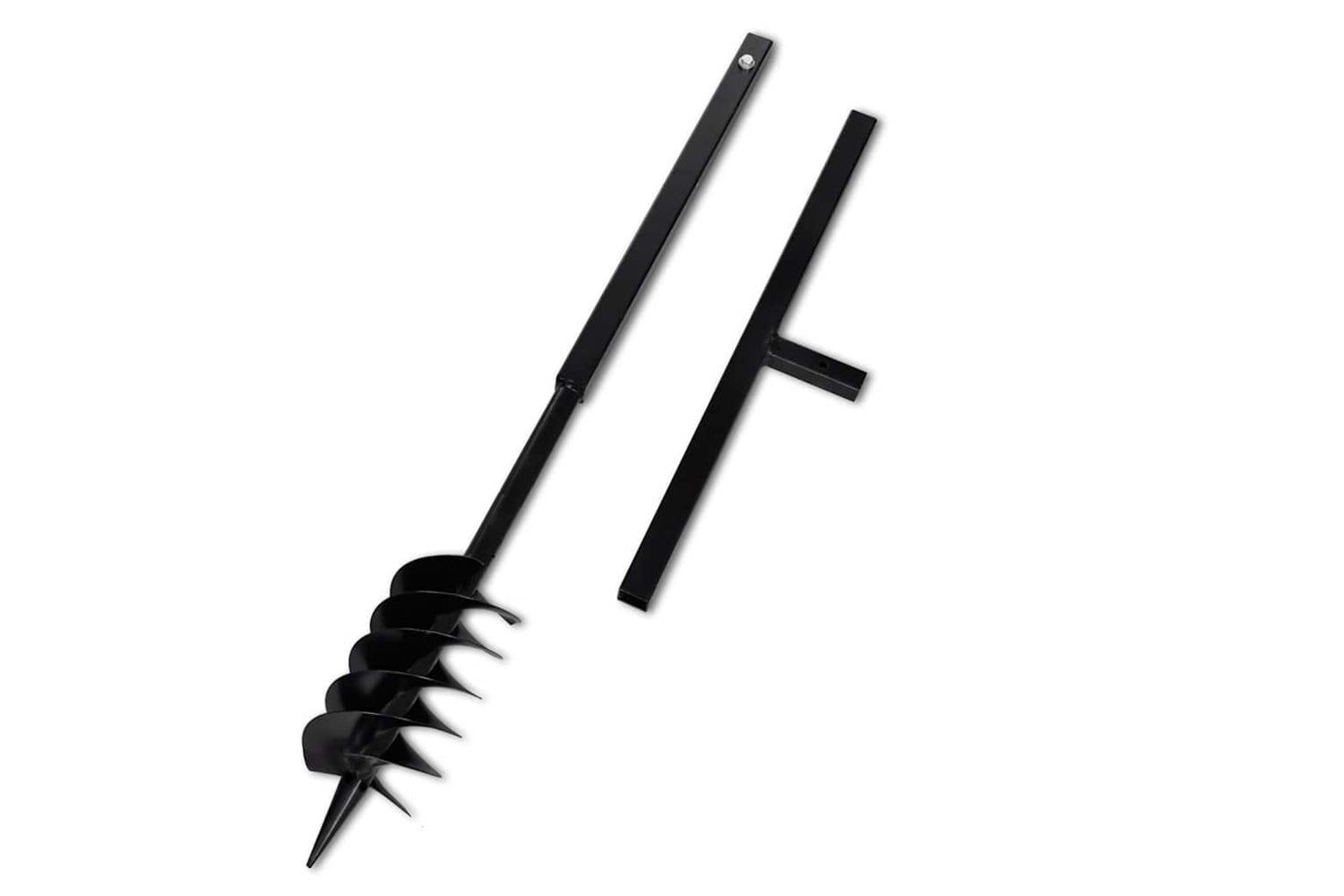 vidaXL 270524 Ground Drill With Handle 120mm With Extension Tube 9 M Steel-4