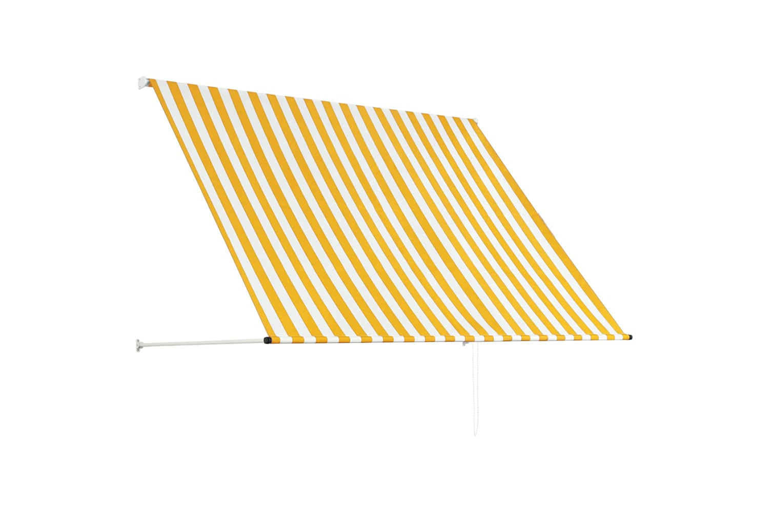 Vidaxl Retractable Awning 200x150 Cm Yellow And White-3